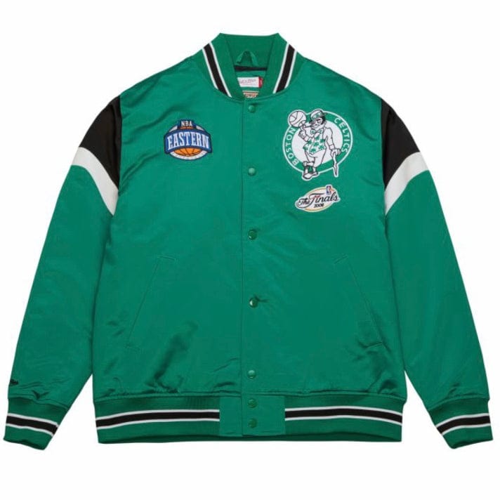 Mitchell & Ness NBA Boston Celtics Heavyweight Satin Jacket (Kelley Green)