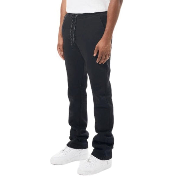 M. Society Stacked Fleece Sweatpants (Black) MS-23708
