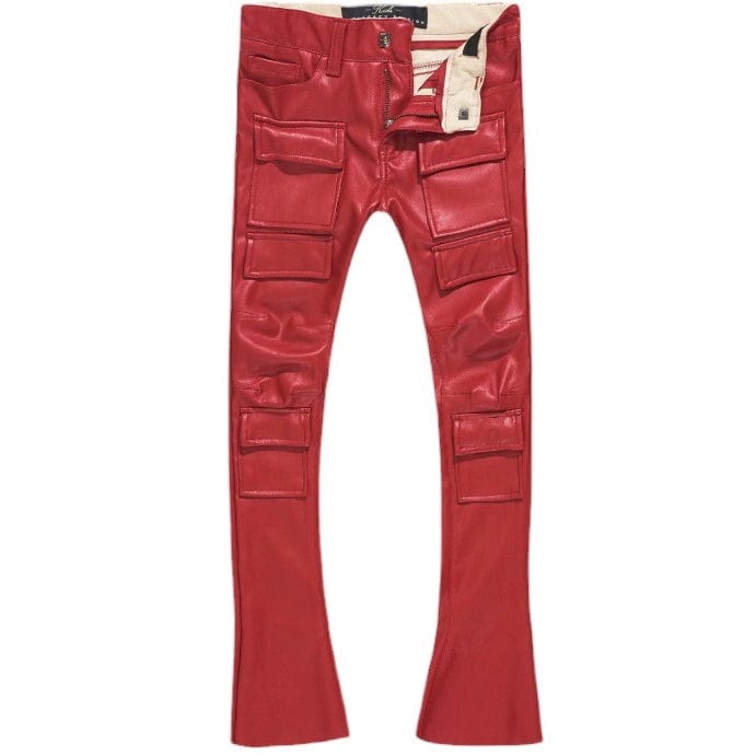 Jordan Craig Ross Stacked Thriller Cargo Pants (Red) JRF1218