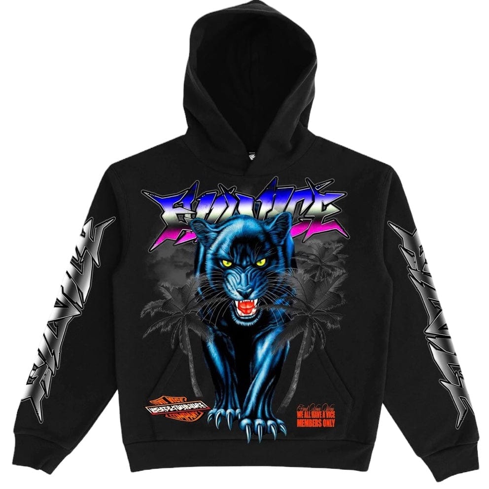 Evil Vice Panther Palm Hoodie (Black) FW24-23