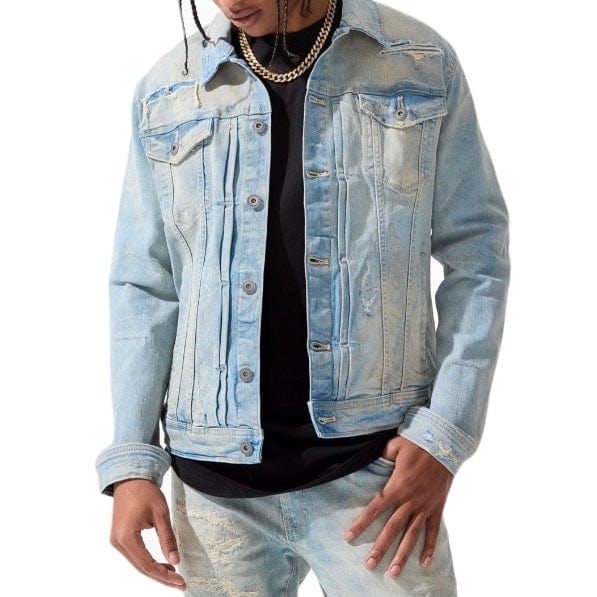 Jordan Craig Hudson Denim Trucker Jacket (Antique) JJ2273