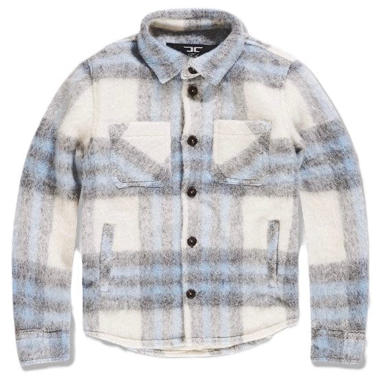 Boys Jordan Craig Vandal Flannel Shacket (Sky Blue) 2562B