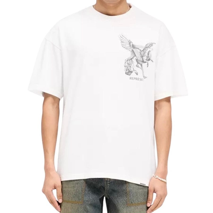 Represent Elegance In Motion T Shirt (Flat White) MLM41066-72