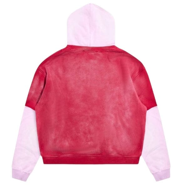 Diet Starts Monday Double Layer Hoodie (Washed Red/Pink)