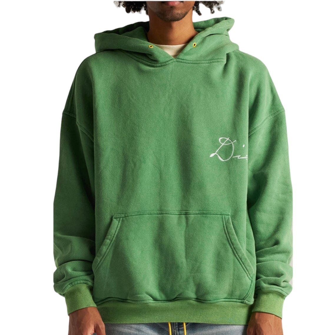 Diet Starts Monday Chainstitch Hoodie (Green) DSM-SPR24-023