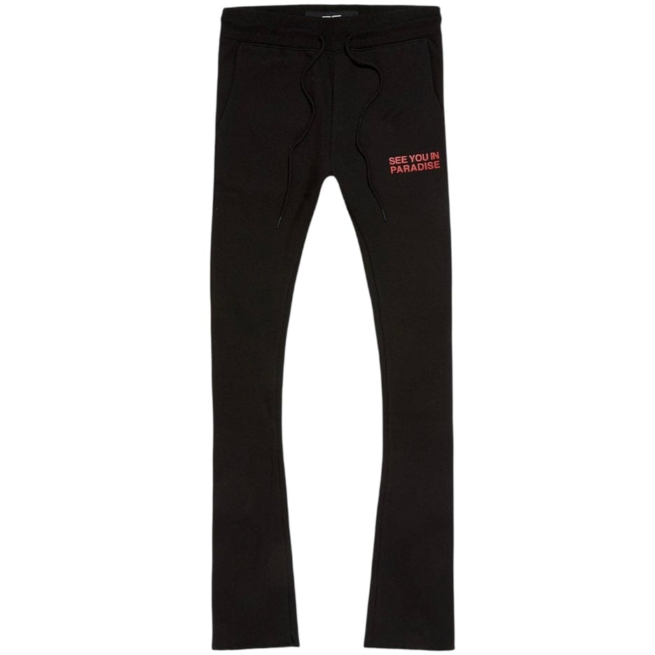 See You In Paradise Tonal Stacked Sweatpants (Crimson) 8899L