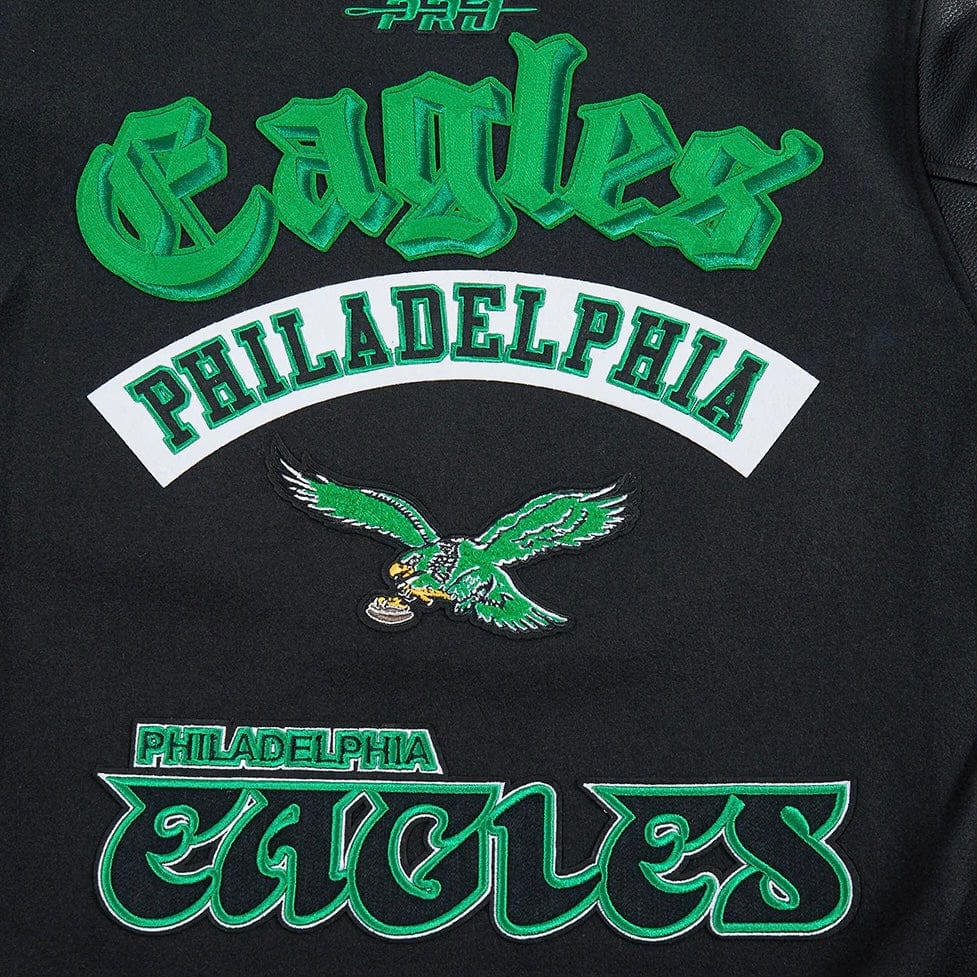 Pro Standard NFL Philly Eagles Best Of Men's Varsity Jacket (Black/Green)