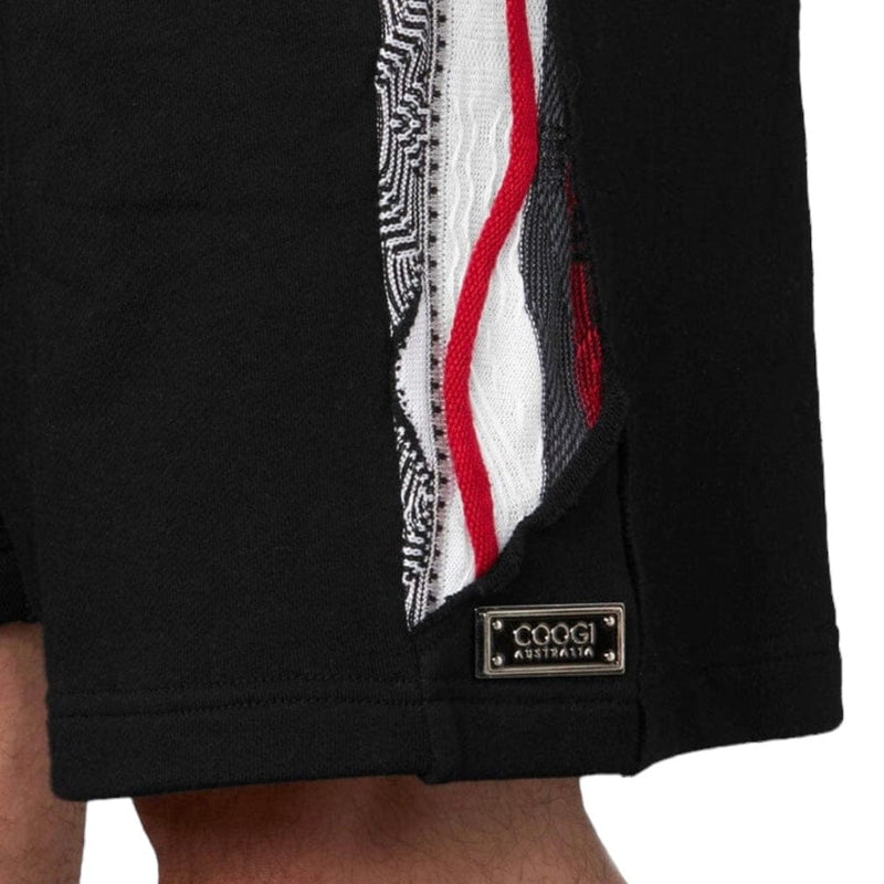 Coogi Sweater-Striped Short (Black) CG-KB-015