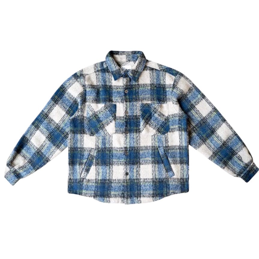 Eptm Side Slit Flannel (Blue/Grey) EP11110