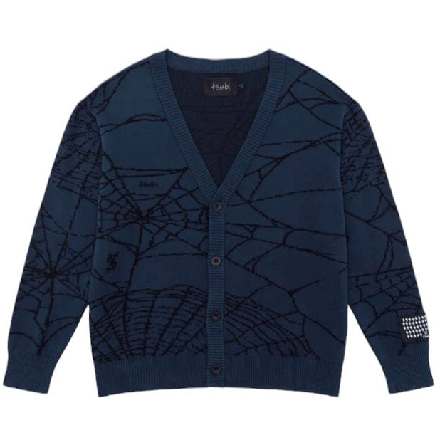 Ksubi Lies Knit Cardigan (Gasoline Blue) MPS25KW003