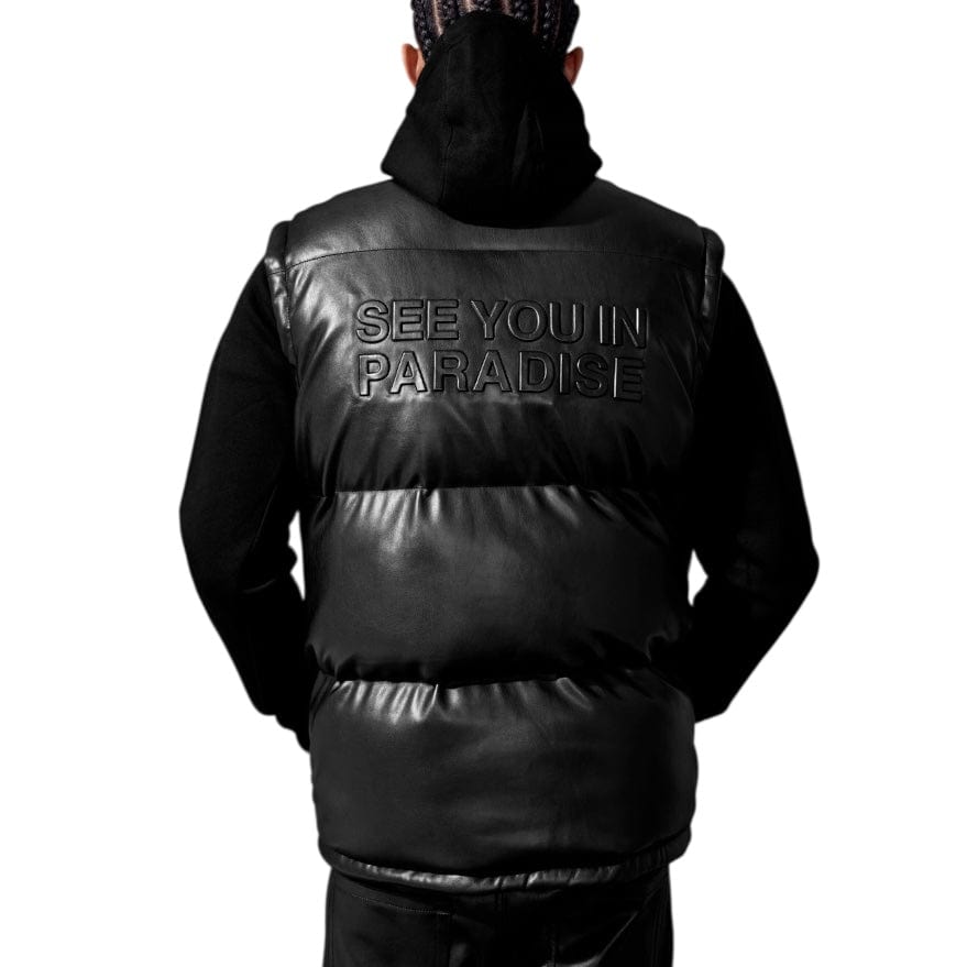 See You In Paradise The Wild One Puffer Vest (Black) 9382V