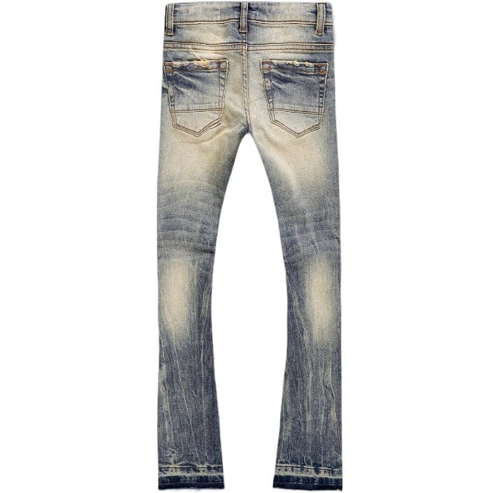 Boys Jordan Craig Attitude Stacked Denim (Vintage) JTF1214B