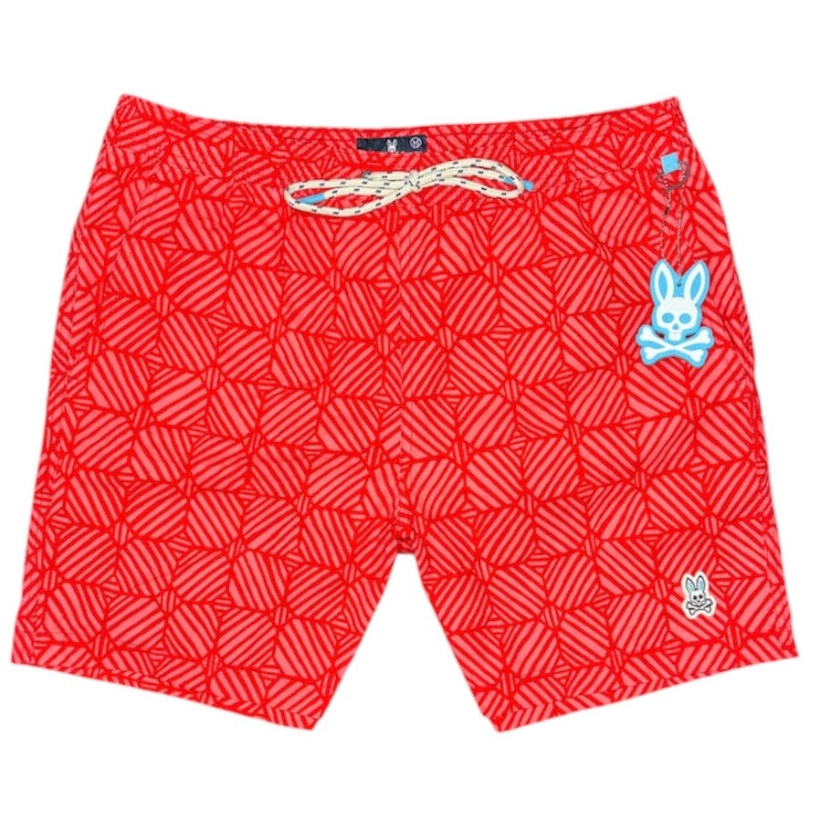 Psycho Bunny Balden Swim Short (Bright Poppy) B6W613T1PO