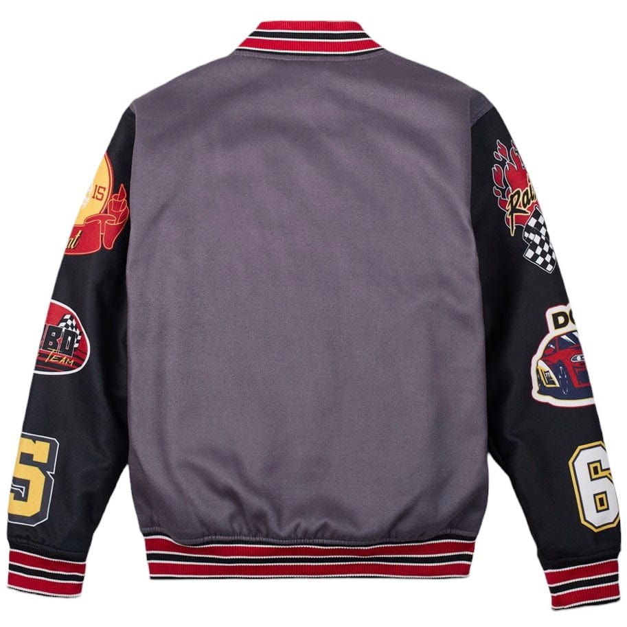 Reason Brand Dodge Hellcat Varsity Jacket (Grey) DG-93