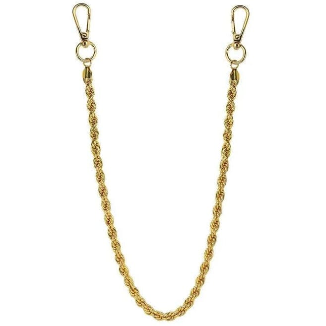 Jewelry Essentials 8mm Rope Pant Chain 22" (Gold) BKC-132G