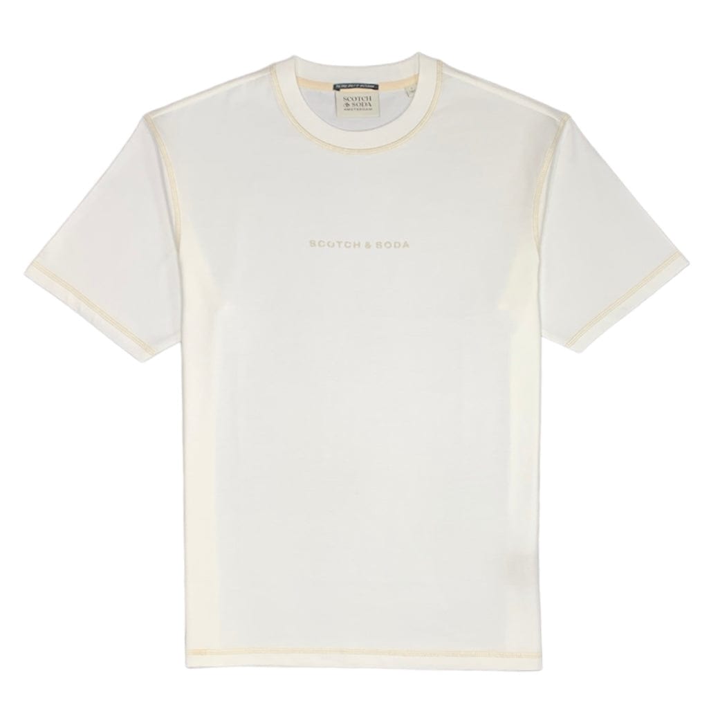 Scotch & Soda Logo Tee (Cream) 179192