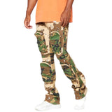 Valabasas Dual Soldier Camp Stacked Flare Jean (Camo) VLBS2722