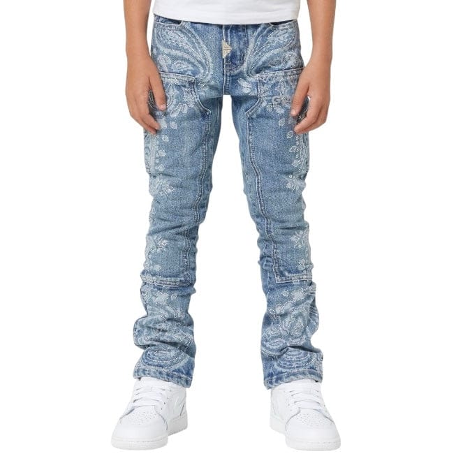 Boys Guapi Paisley Kids Denim (Vintage Blue)