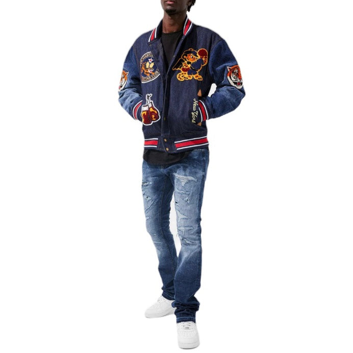 Jordan Craig Martin Stacked Crouching Tiger Denim (Dark Blue) JTF91628