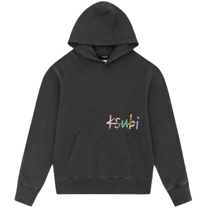 Ksubi Kulture Kash Hoodie (Faded Black) MFA23FL012