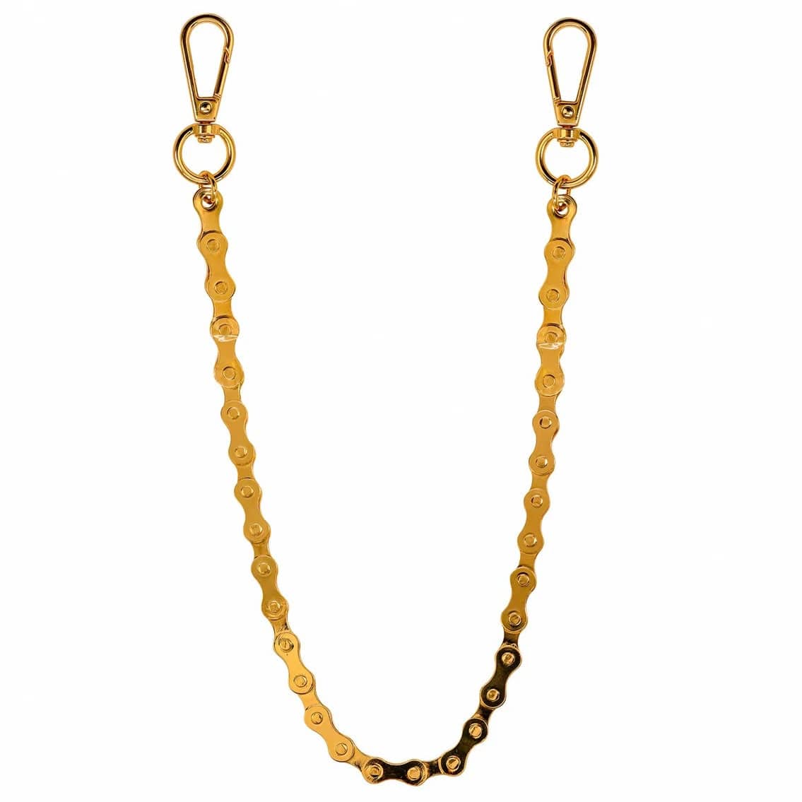 Jewelry Essentials 10mm Biker Curb Link Pant Chain 22" (Gold) BKC-131G