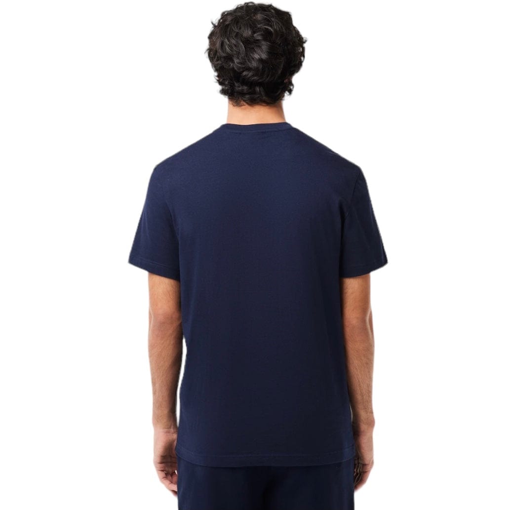 Lacoste Jersey Signature Print Tee (Navy Blue) TH1285-51