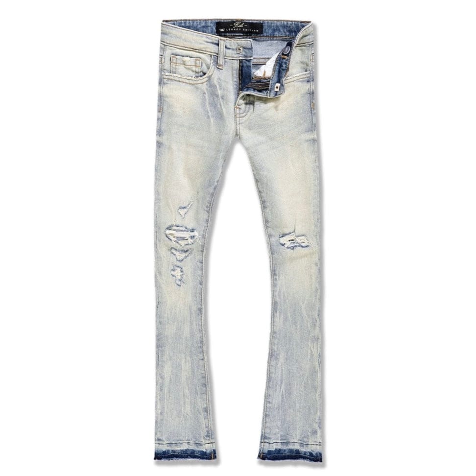 Boys Jordan Craig Attitude Stacked Denim (Iced Lager) JTF1214B