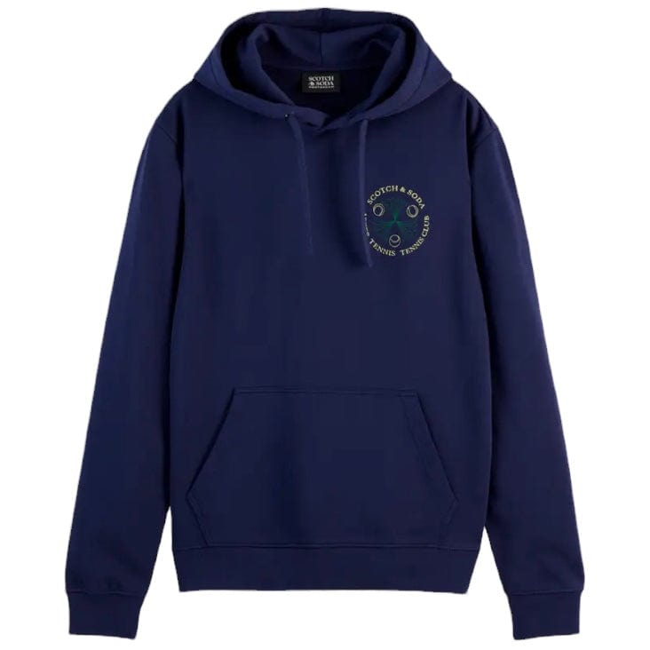 Scotch & Soda Tennis Club Artwork Hoodie (Navy) 179899