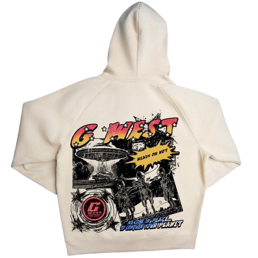 G West Cosmic Sky Ride Double Hit Hoodie (Cloud Cream)