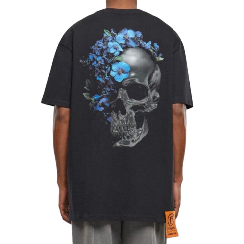 Forgotten Faces Flowered Skull Tee (Black)