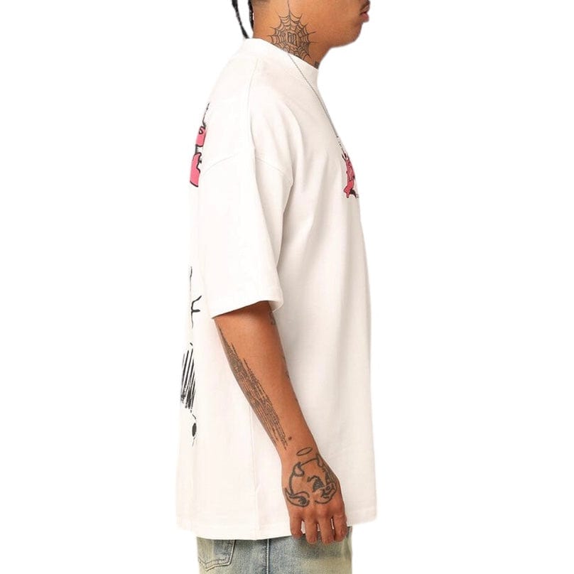 Loiter Sketchbook Oversized Tee (Off White)