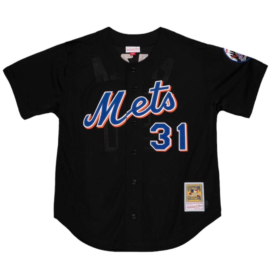 Mitchell & Ness MLB New York Mets Authentic Bp Jersey (Black)