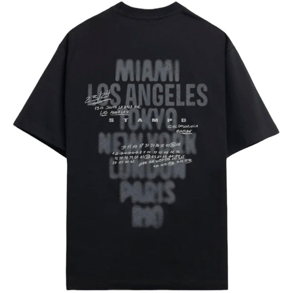 StampD Locations Relaxed Tee (Black)