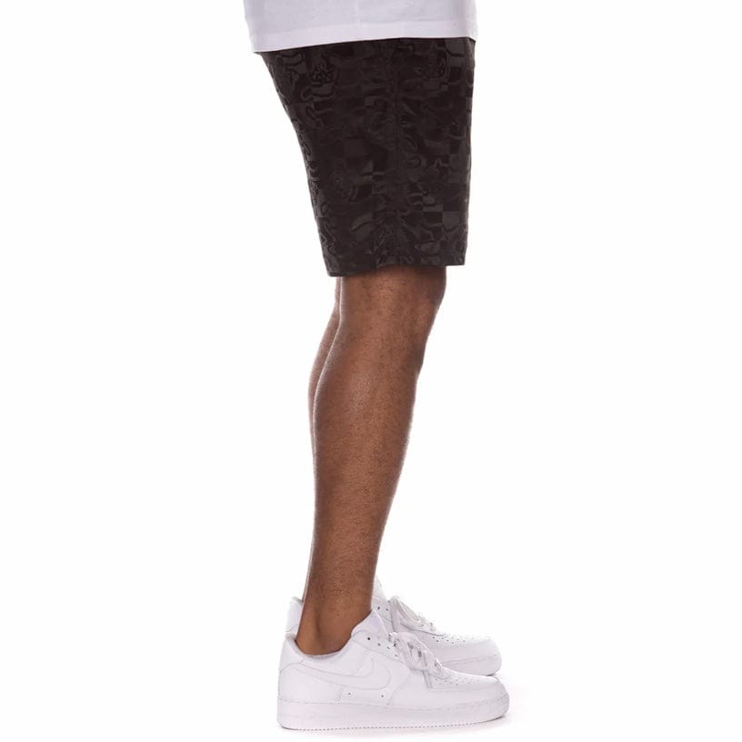 Ice Cream Running Check Shorts (Black) 441-3104