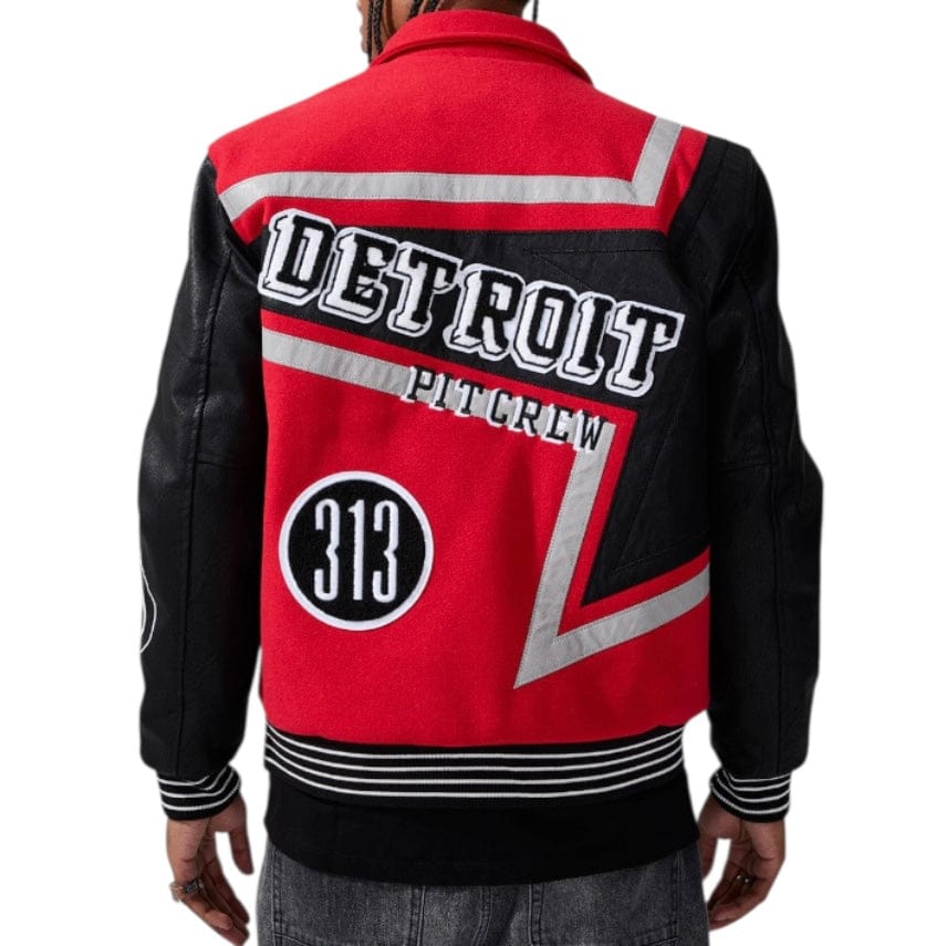 Jordan Craig Trackstar Varsity Jacket (Red) 91652