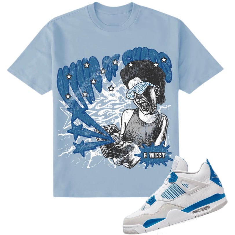 G West King Of Chaos Tee (Cool Blue) GWDTFL7009