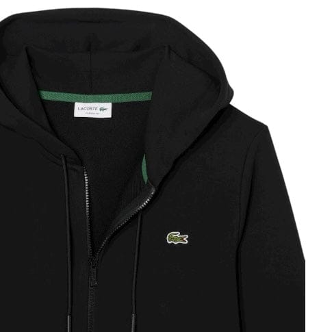 Lacoste Classic Fit Zip-Up Fleece Sweatshirt (Black) SH9809-51
