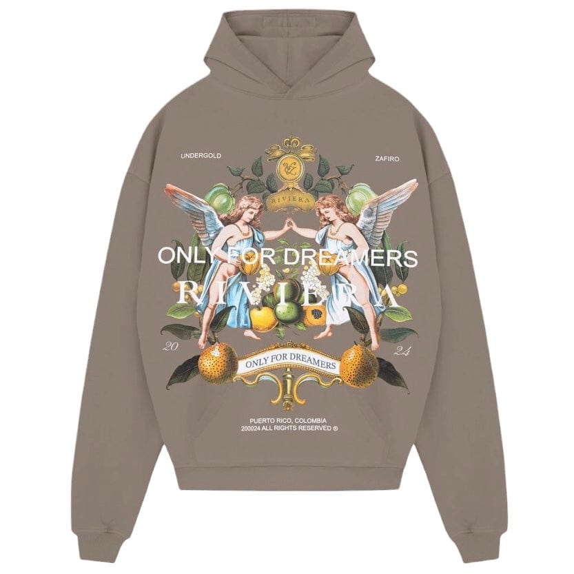 Undergold Riviera Fruit Angels Hoodie (Brown)