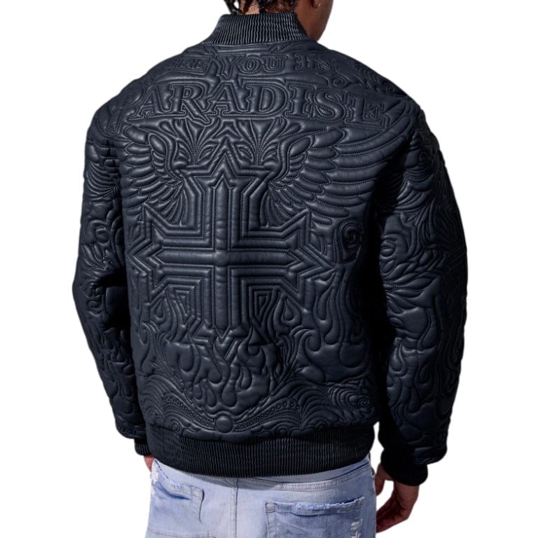 See You In Paradise Sinister Bomber Jacket (Navy) 91666