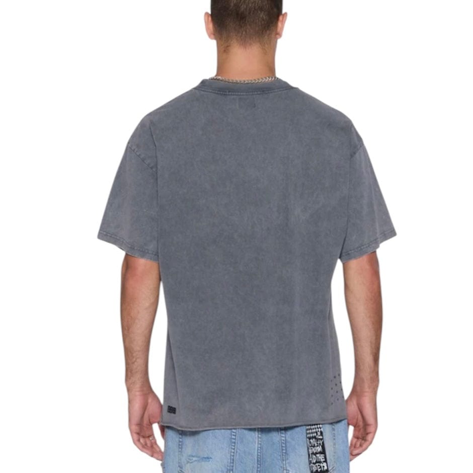 Ksubi Blasted Ekcess SS Tee (Rhino Black) MPF25TE025