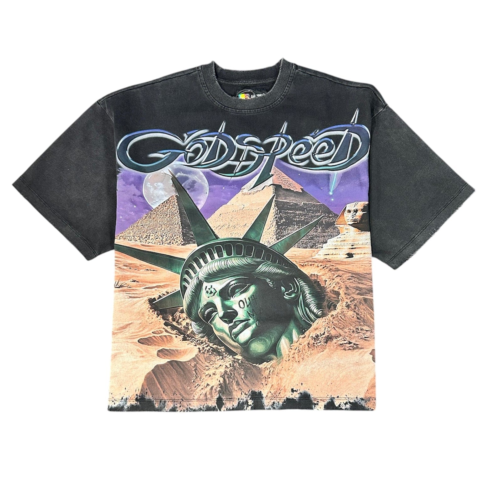 Godspeed Mother Cairo Tee (Black Wash)