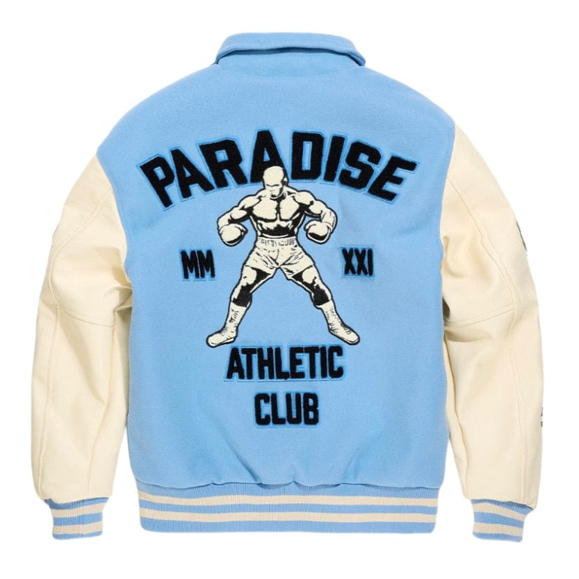 Boys See You In Paradise Team Varsity Jacket (Sky Blue) 91700B