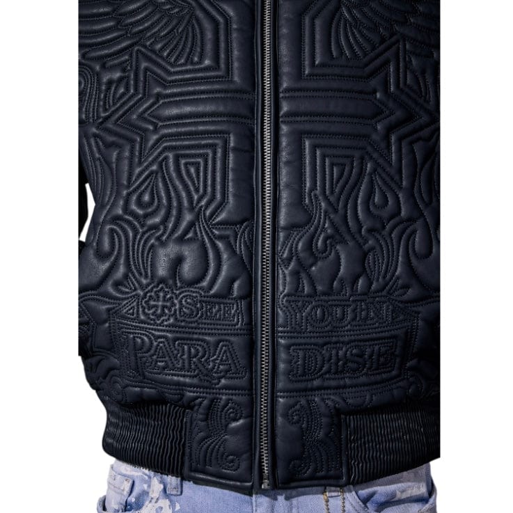 See You In Paradise Sinister Bomber Jacket (Navy) 91666