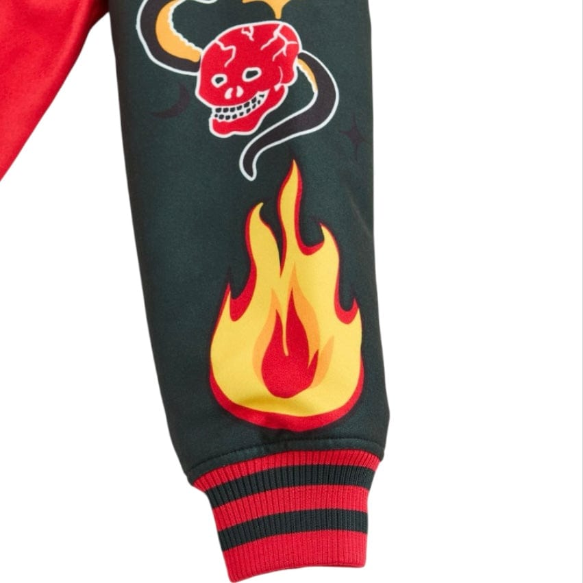 Reason Brand Work Hard Varsity Jacket (Red) RER5-009