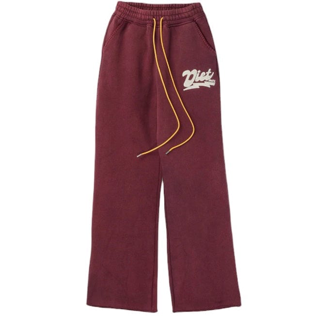 Diet Starts Monday French Terry Bolt Sweatpants (Maroon)