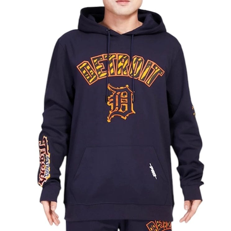 Pro Standard Detroit Tigers Animal Print Dk Po Hoodie (Midnight) LDT5312699