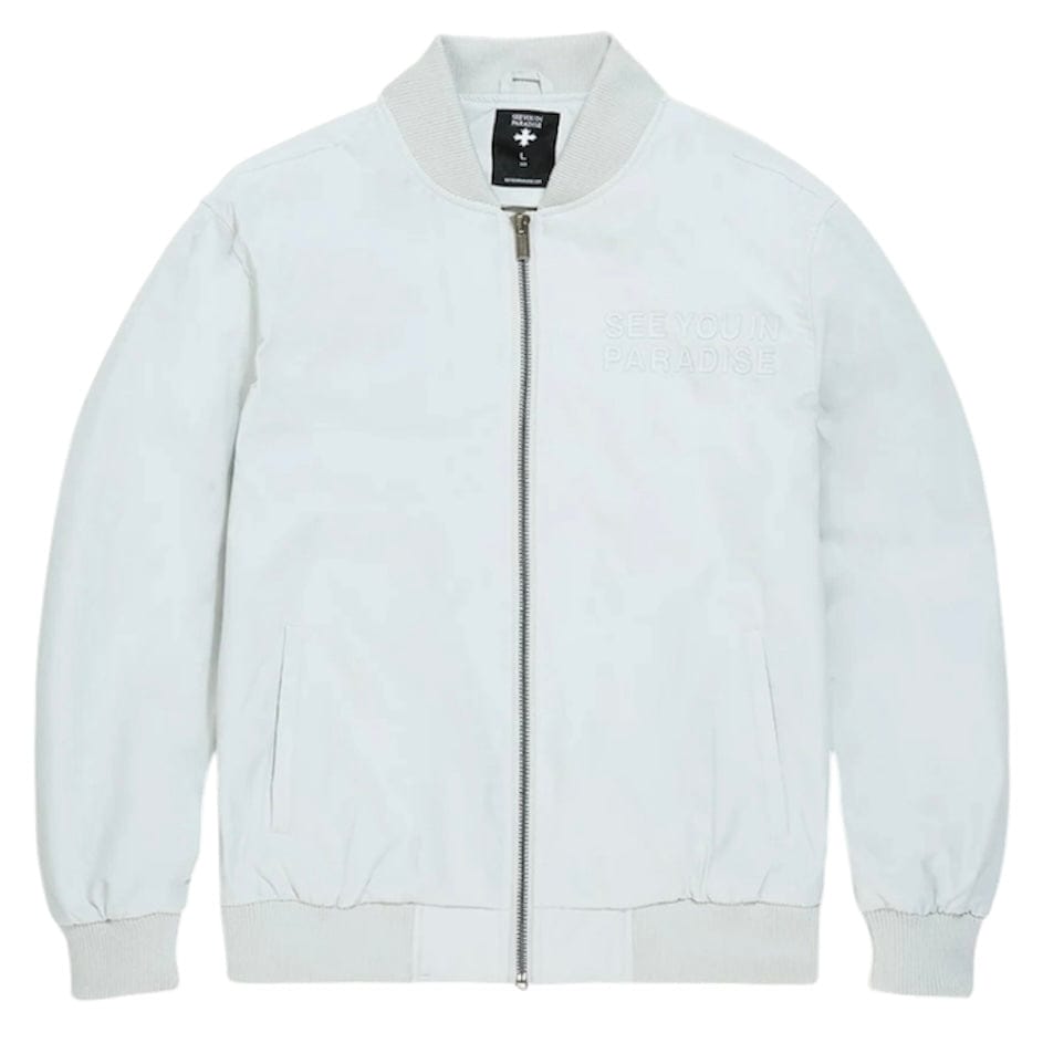See You In Paradise Cruel Intentions Bomber Jacket (Light Grey) 91771