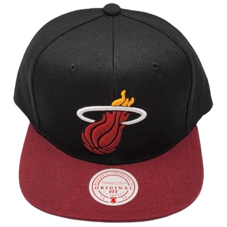 Mitchell & Ness Nba Miami Heat Core Basic Snapback (Black/Red)