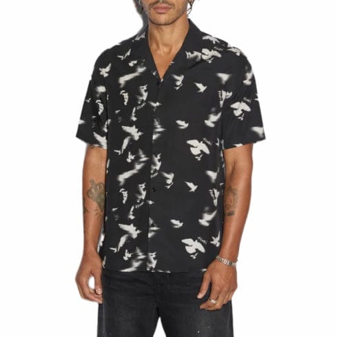 Ksubi Flight Resort Short Sleeve Shirt (Black) MPF24SH004