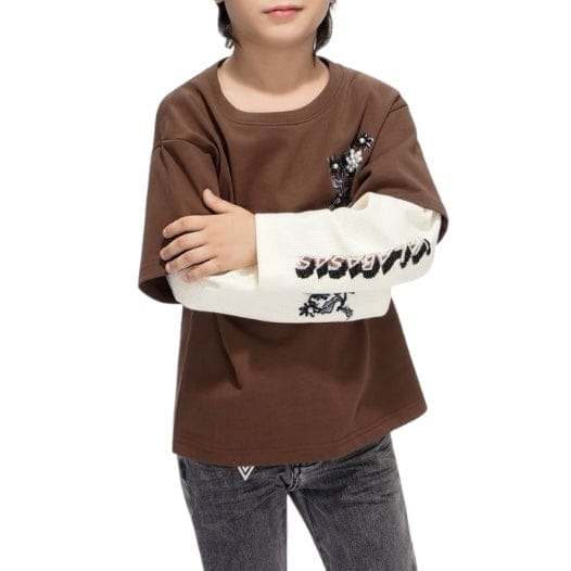 Kids Valabasas Inheritance Tee (Brown) VPLAY-VSL1-1017